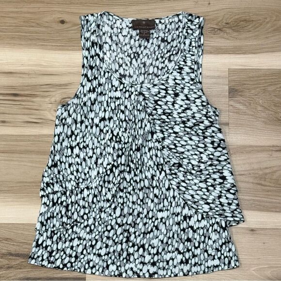 Fenn Wright Manson Draped Sleeveless Blouse Top Women's Small - Picture 1 of 3